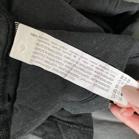 Zara | EUC Charcoal Gray Washed Effect Acid Wash V Neck Camisole Size Large - Picture 7 of 7